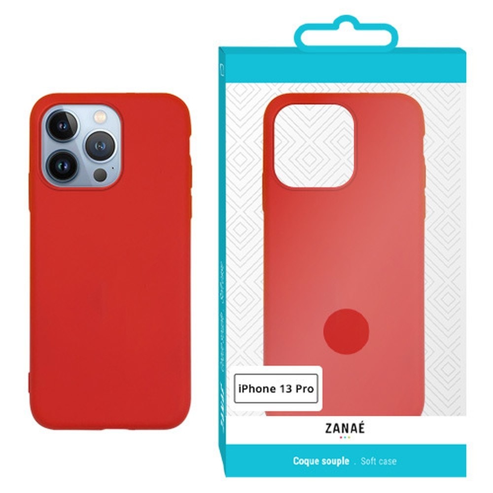 Coque Zanae Color rouge pour iPhone 13 Pro