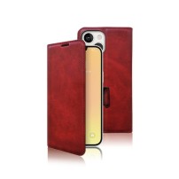 Étui portefeuille Zanae Columbia rouge pour iPhone 13