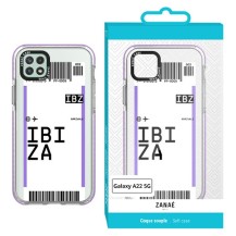 Coque billet d'avion IBIZA pour Galaxy A22 5G - Transparente