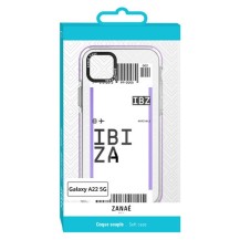 Coque billet d'avion IBIZA pour Galaxy A22 5G - Transparente