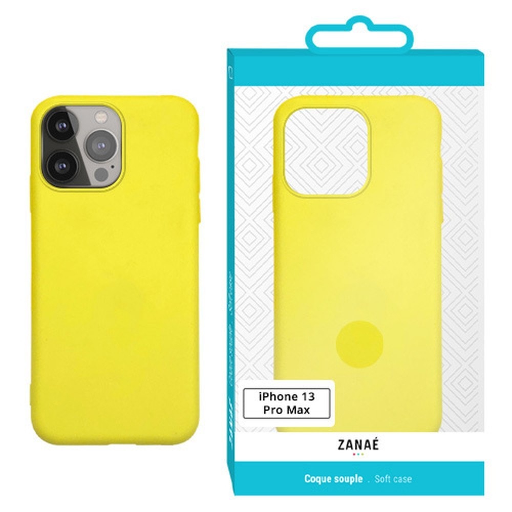 Coque Zanae Color Jaune pour iPhone 13 Pro Max