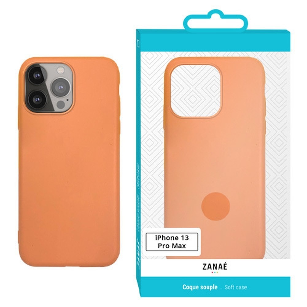 Coque Zanae Color Orange pour iPhone 13 Pro Max