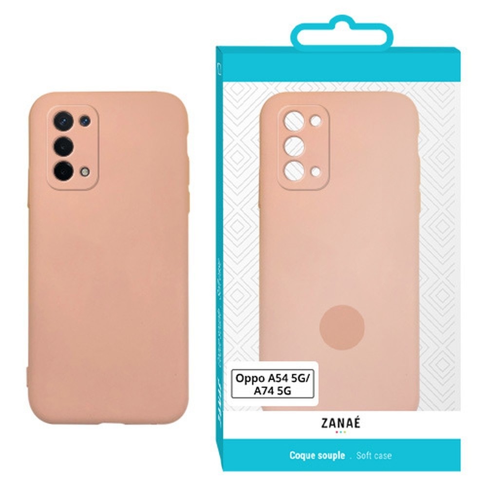 Coque Zanae Color rose pour Oppo A54 5G et A74 5G