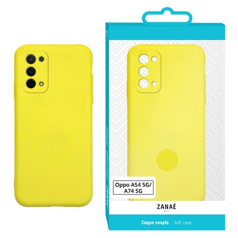 Coque Zanae Color Jaune pour Oppo A54 et A74 5G