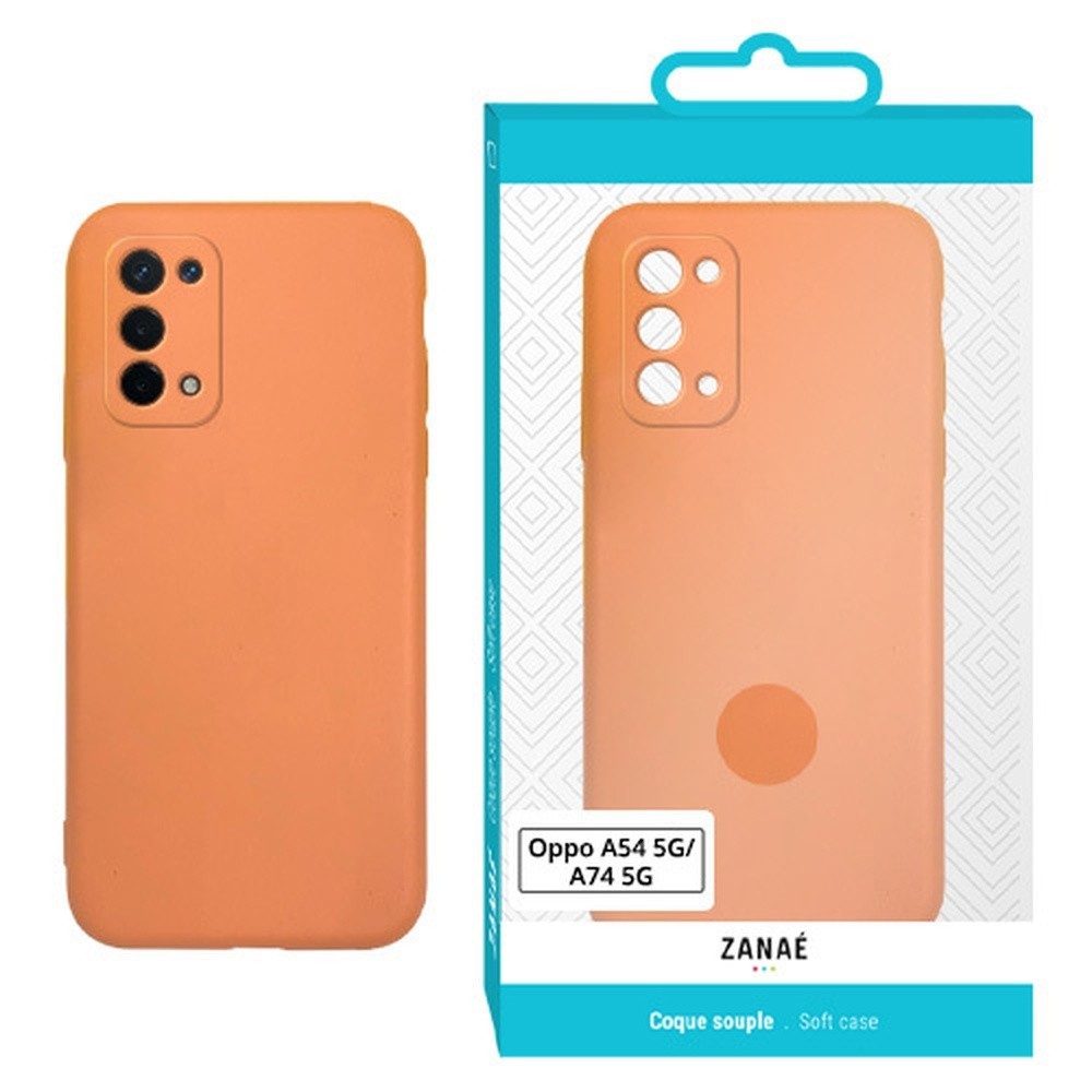 Coque Zanae Color orange pour Oppo A54 et A74 5G