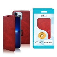 Étui portefeuille rouge pour iPhone 13 Pro