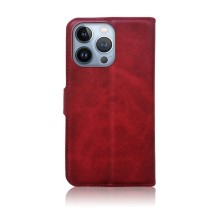 Étui portefeuille rouge pour iPhone 13 Pro