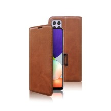 Étui Portefeuille Zanae Columbia marron pour Galaxy A22 et M22