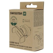 Support voiture Swissten fixé sur grille de ventilation