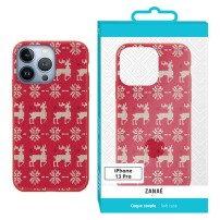 Coque de Noël rouge pour iPhone 13 Pro