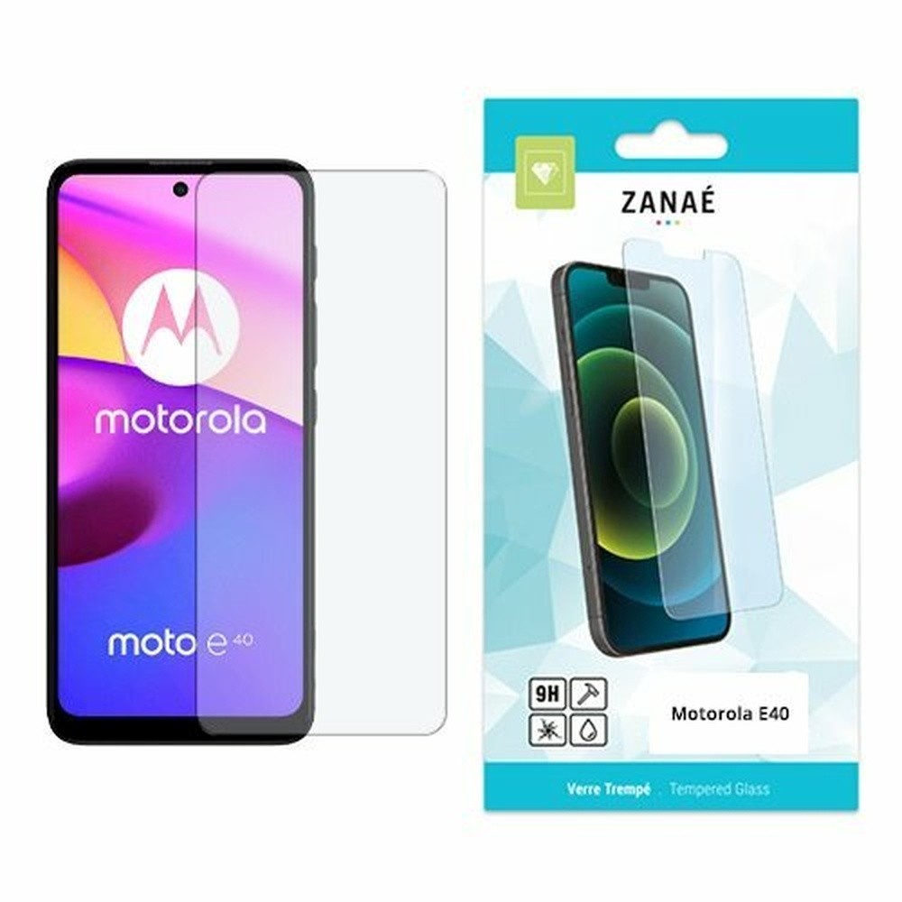 Verre trempé transparent pour Motorola E20/E30/E40