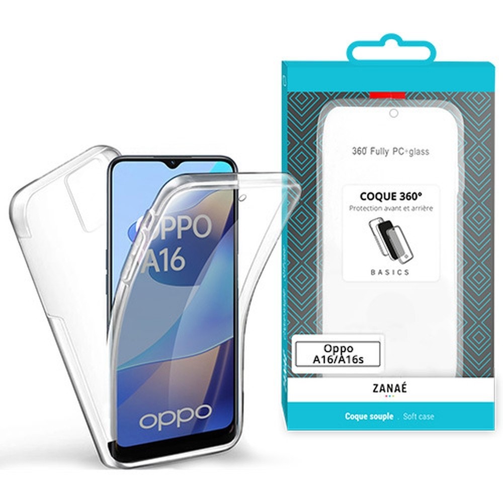 Coque 360 transparente pour Oppo A16/A16s/A54s