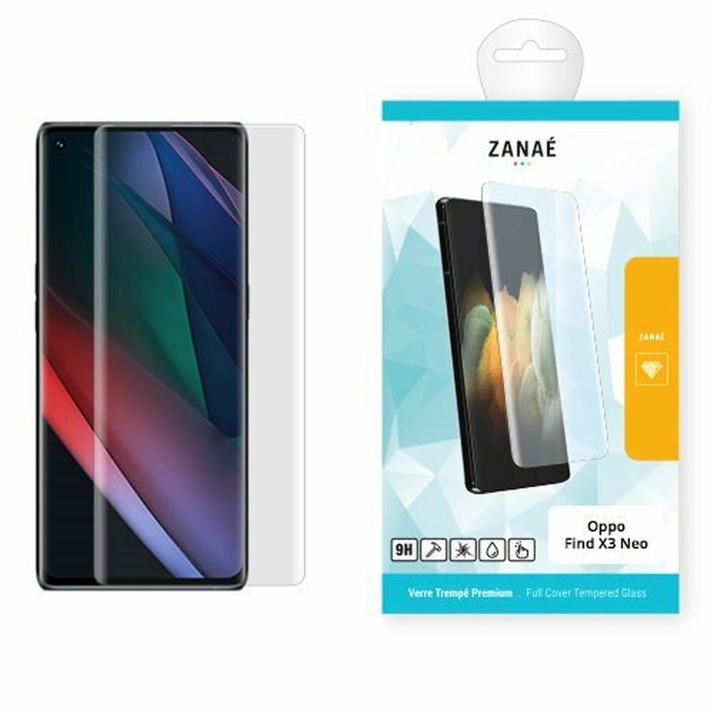 Verre trempé recourbé pour Oppo Find X3 Neo