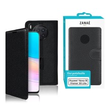 Étui Portefeuille Zanae pour Huawei Nova 8i et Honor 50 Lite en noir
