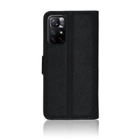 Etui portefeuille Zanae noir pour Xiaomi Poco M4 Pro 5G et Redmi Note 11S 5G