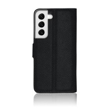 Etui portefeuille noir Zanae pour Samsung Galaxy S22