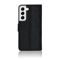 Etui portefeuille noir Zanae pour Samsung Galaxy S22