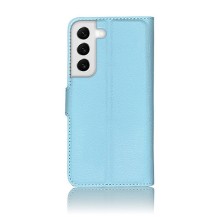 Etui Portefeuille Zanae bleu clair pour Samsung Galaxy S22