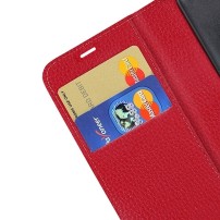 Étui portefeuille Zanae rouge pour Samsung Galaxy S22