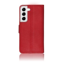 Étui portefeuille Zanae rouge pour Samsung Galaxy S22