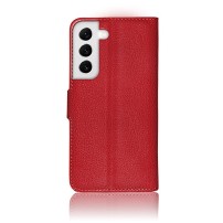 Étui portefeuille Zanae rouge pour Samsung Galaxy S22