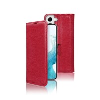 Étui portefeuille Zanae rouge pour Samsung Galaxy S22
