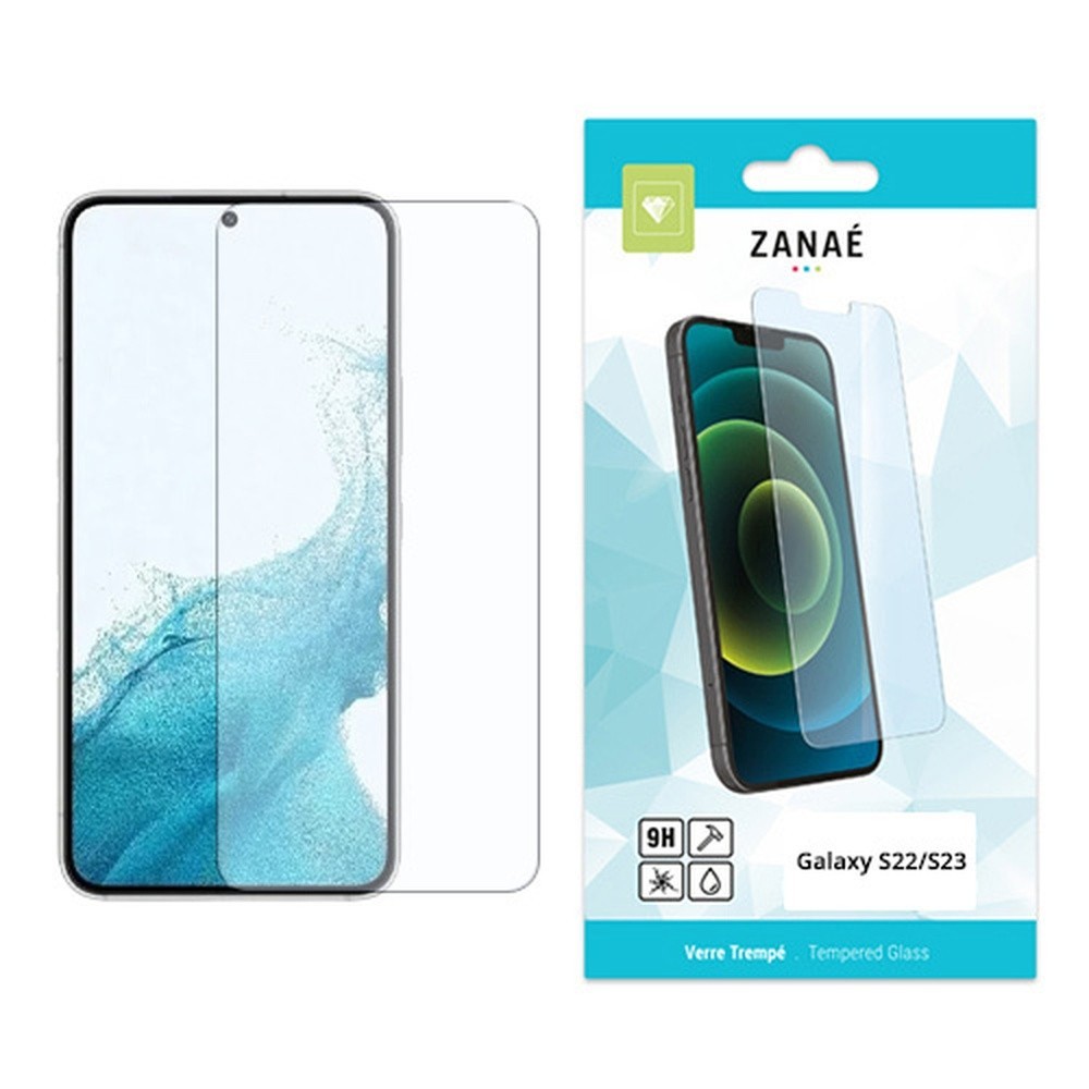 Verre trempé transparent pour Samsung Galaxy S22 et S23