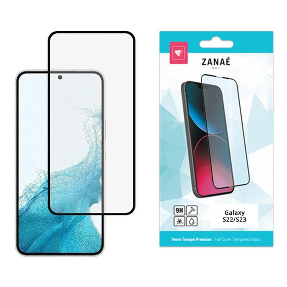 Verre trempé Full Cover pour Samsung Galaxy S22/S23