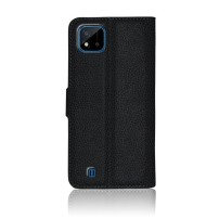 Etui Portefeuille Noir pour Realme C20 et C11 (2021)