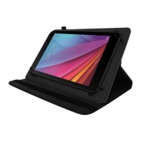 Étui rotatif noir pour tablette universelle de 10 pouces