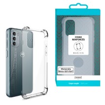 Coque silicone transparente avec coins renforcés pour Motorola G31 et G41