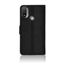 Étui portefeuille Zanae noir pour Motorola Moto E20/E30/E40
