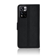 Étui portefeuille noir pour Redmi Note 11 Pro Plus et Poco X4 NFC de la marque Zanae