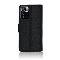 Étui portefeuille noir pour Redmi Note 11 Pro Plus et Poco X4 NFC de la marque Zanae
