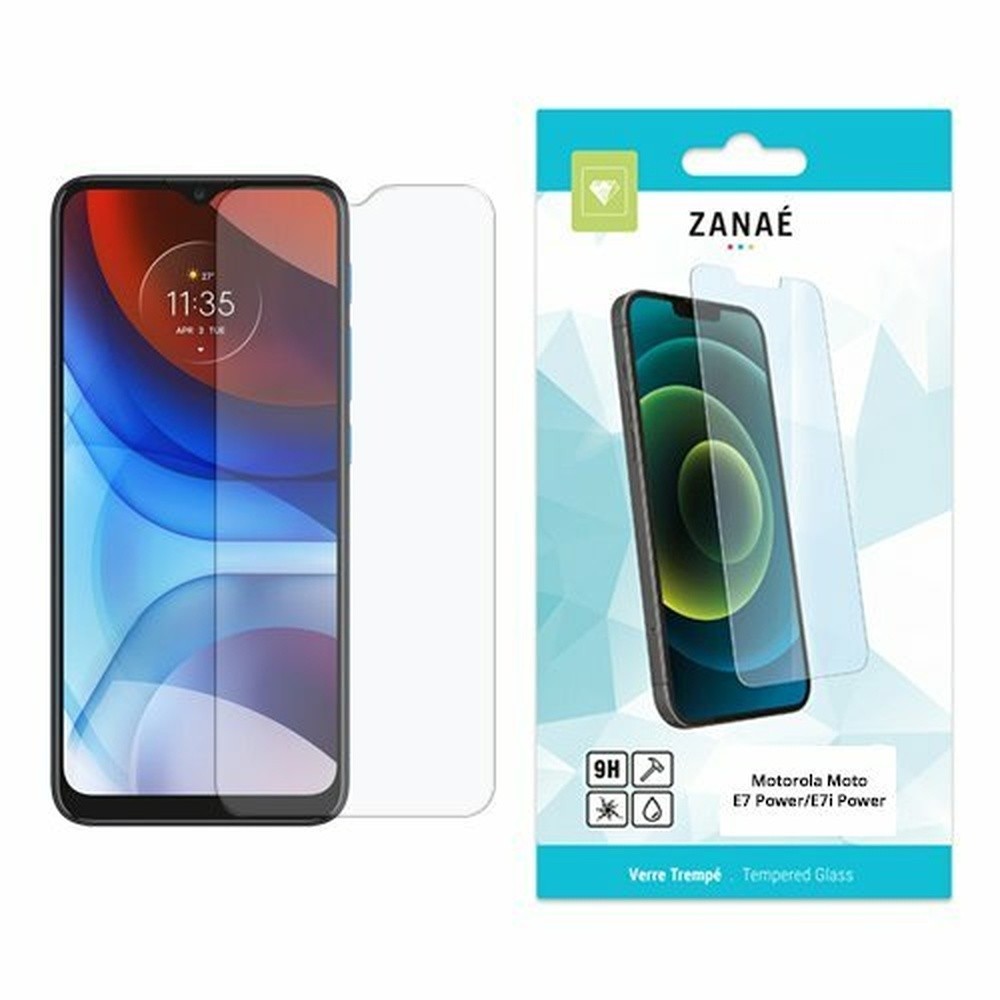 Verre trempé transparent pour Moto E7 Power et Plus