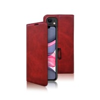 Etui Portefeuille Zanae Columbia Rouge pour iPhone 11