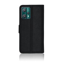 Étui portefeuille noir Zanae compatible avec Realme 9 5G et 9 Pro