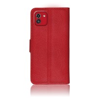 Etui portefeuille rouge pour Samsung Galaxy A03