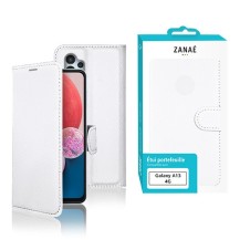 Etui Portefeuille Zanae Blanc pour Galaxy A13 4G