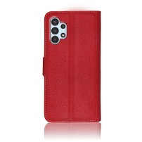 Etui portefeuille Zanae rouge pour Galaxy A13 4G