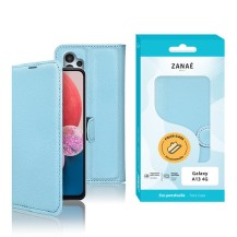 Etui Portefeuille Zanae pour Galaxy A13 4G en bleu clair