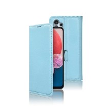Etui Portefeuille Zanae pour Galaxy A13 4G en bleu clair