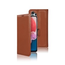 Étui portefeuille Zanae marron pour Galaxy A13 4G