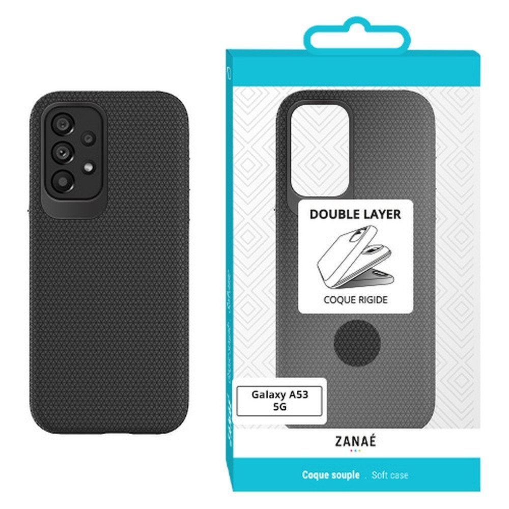 Coque Double Layer noire pour Samsung Galaxy A53 5G