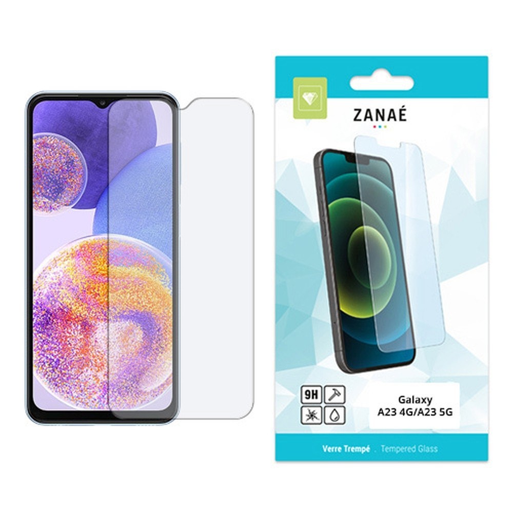 Verre trempé transparent pour Samsung Galaxy A23