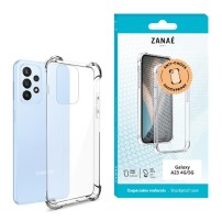 Coque en silicone transparente avec coins renforcés pour Galaxy A23