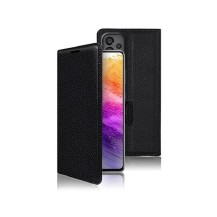 Étui Portefeuille Zanae pour Samsung Galaxy A73 5G en noir.