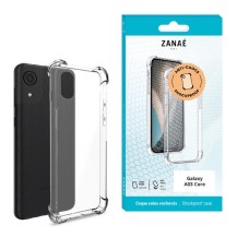Coque en silicone transparente renforcée pour Galaxy A03 Core