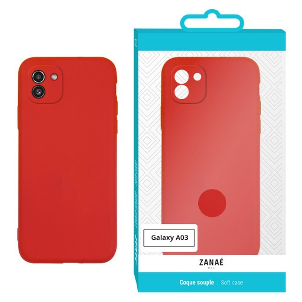 Coque Zanae Color Rouge pour Samsung Galaxy A03