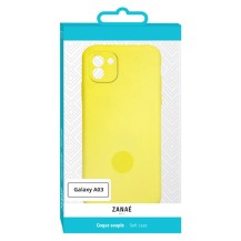 Coque Zanae Color jaune pour Samsung Galaxy A03
